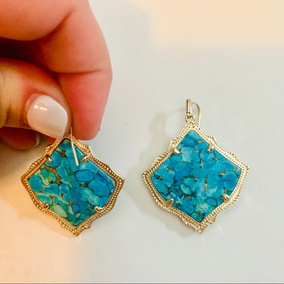 Kendra Scott turquoise earrings - Picture 2 of 2